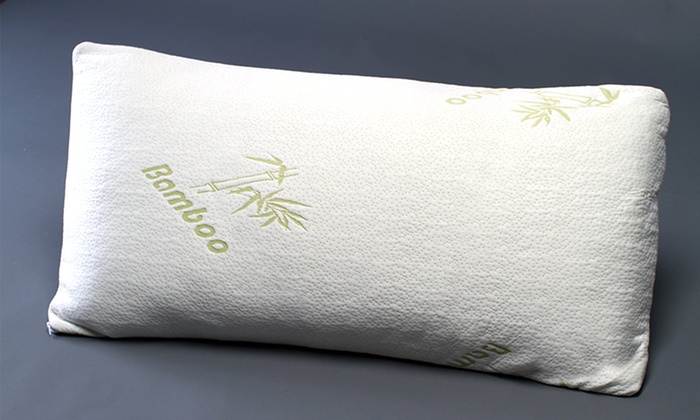 Botanical Comfort Bamboo Covered Memory Foam Pillow White Size