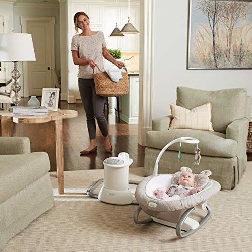 baby swing with removable rocker