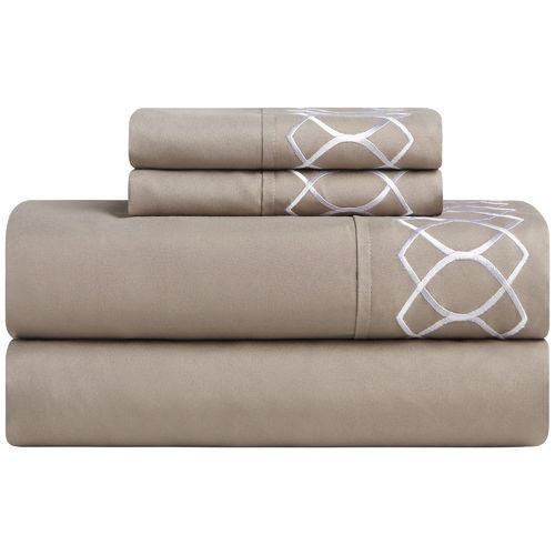 Alcove Sonora Bedroom Comforter Set 30 Piece - Taupe ...