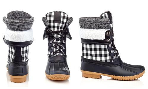 womens white duck boots