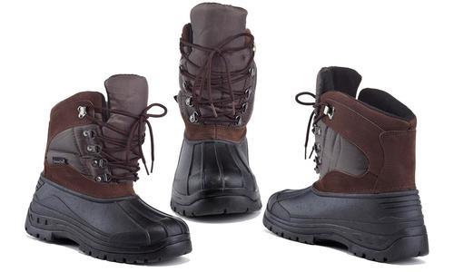 snow tec men's waterproof snow boots