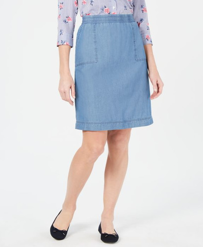 karen scott denim dress