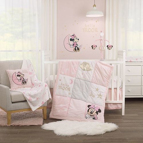 baby minnie mouse crib bedding set 5 pieces