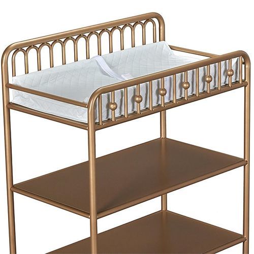 gold baby changing table