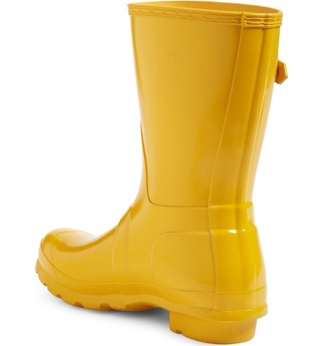 yellow short boots